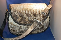 Large Natural Alligator Leather purse