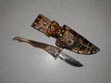 cow horn, knife, knived, bone, custom, handmade, alligator, gator