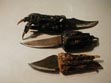 cow horn, knife, knived, bone, custom, handmade, alligator, gator