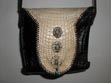 purse, handbag, alligator, cow, horn, ladies