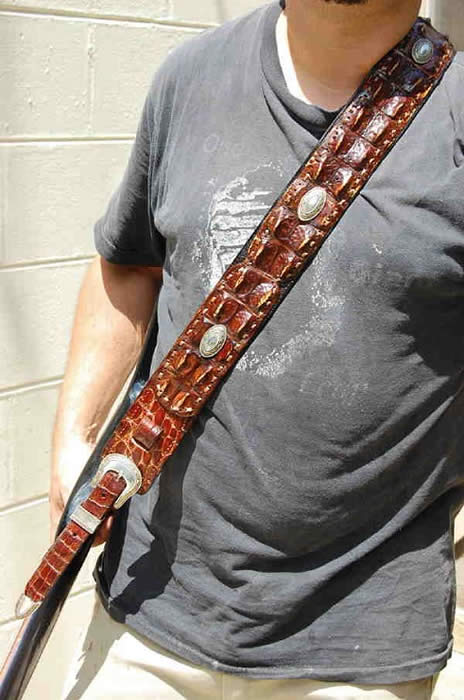 Alligator Backstrap Fancy Guitar Strap