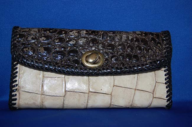 Ladies Clutch Alligator Wallet